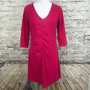 Athleta LP Large Petite Dress Pink Stretch